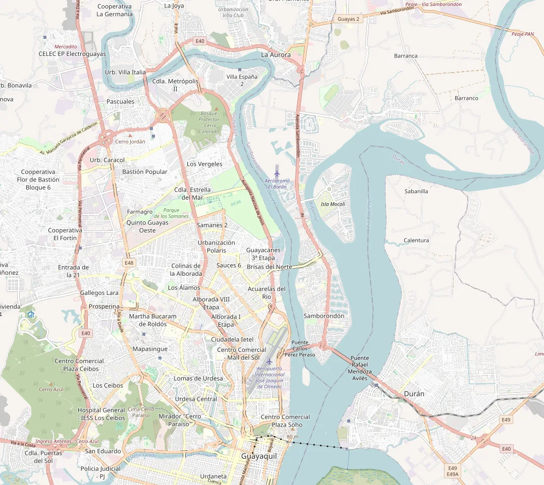 Mapa ilustrado con las tres sucursales de Implant Dental: Kennedy, Equilibrium y Ciudad Celeste.